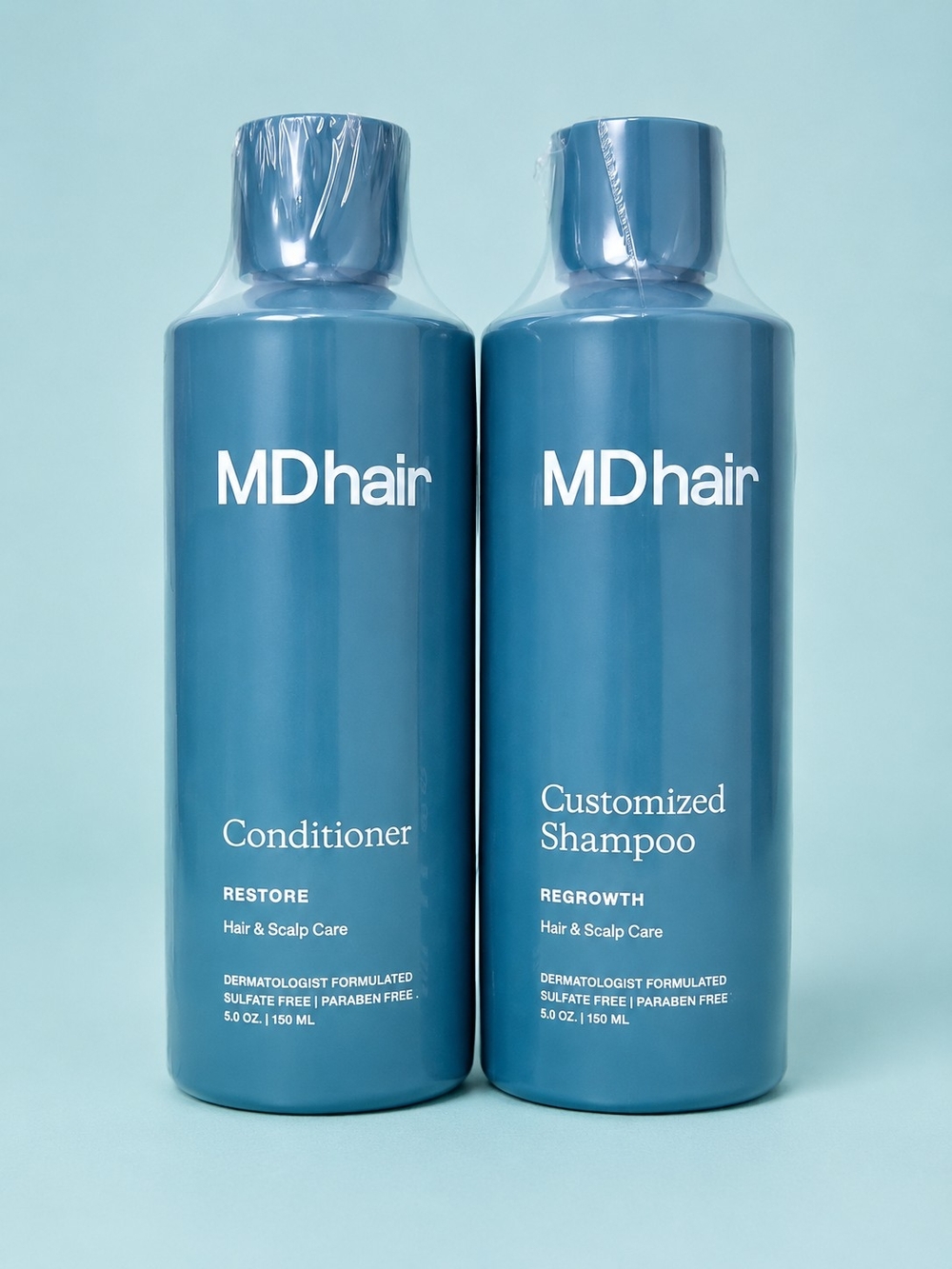 MDHair Customized Shampoo & Conditioner Bundle Regrowth Hair Care Set NEW